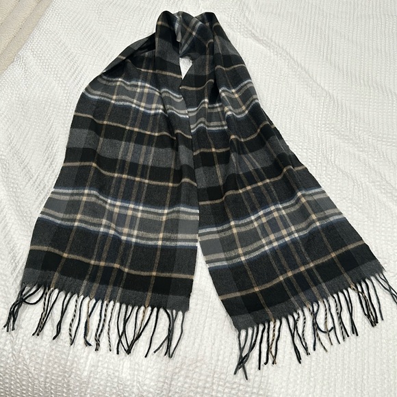 Bloomingdale’s plaid scarf